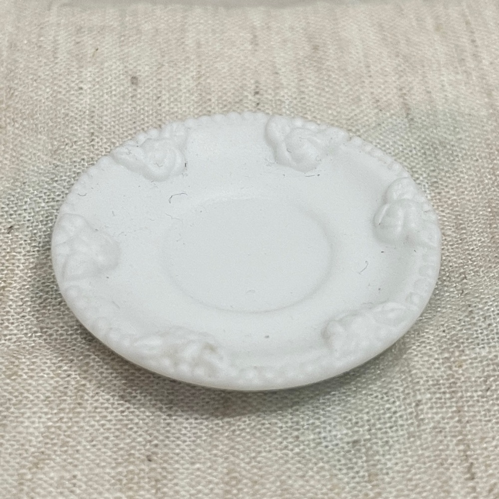 Charming Precious Moments White Miniature Tea Set with Illustrations - Picture 6 of 9